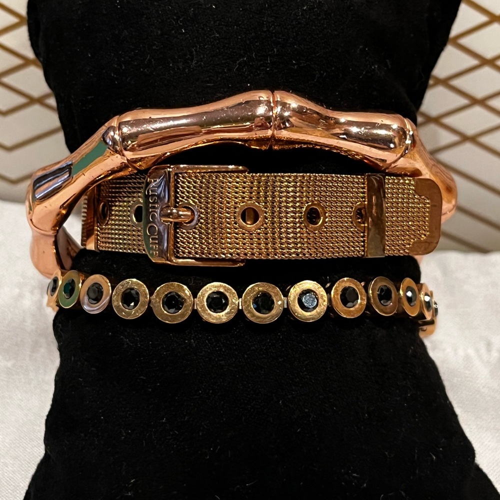 Rustic Cuff - Rose Gold Set
